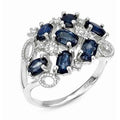 1.85ct Natural Tanzanian Oval Blue Chunky Sapphire Ring | Set in Solid Sterling Silver