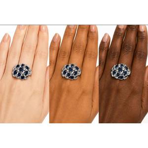 1.85ct Natural Tanzanian Oval Blue Chunky Sapphire Ring | Set in Solid Sterling Silver